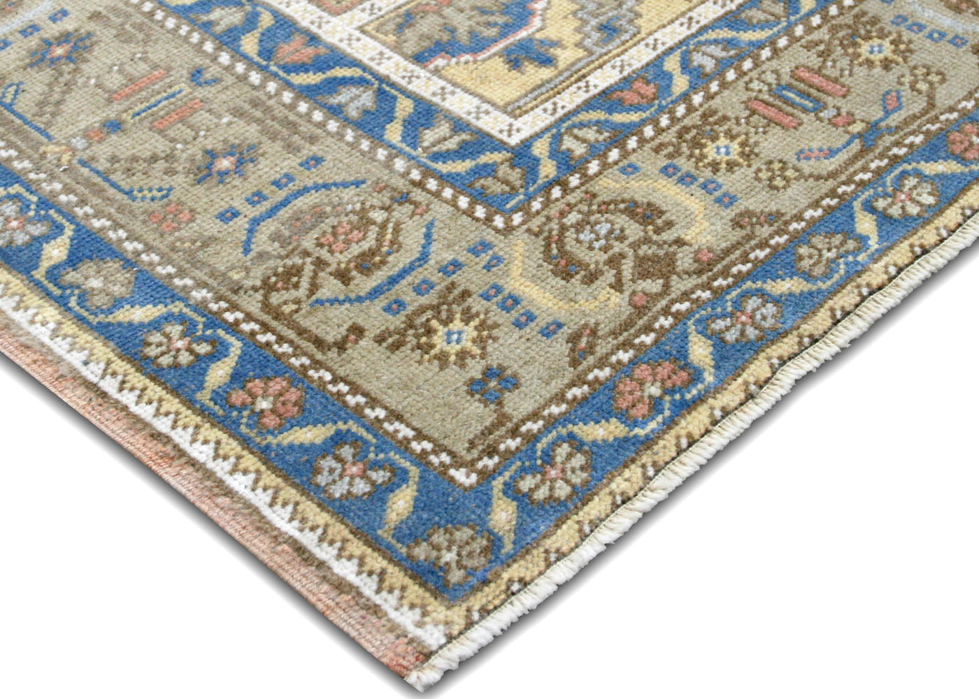 Vintage Turkish Oushak Rug - 6'4" x 10'2" - 210524