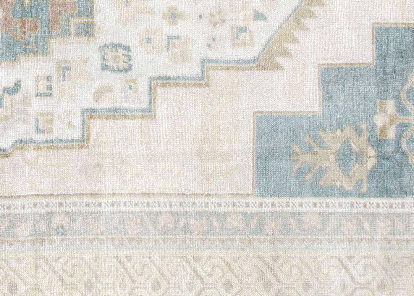 Vintage Turkish Oushak Rug - 6'3" x 10'5" - 210525