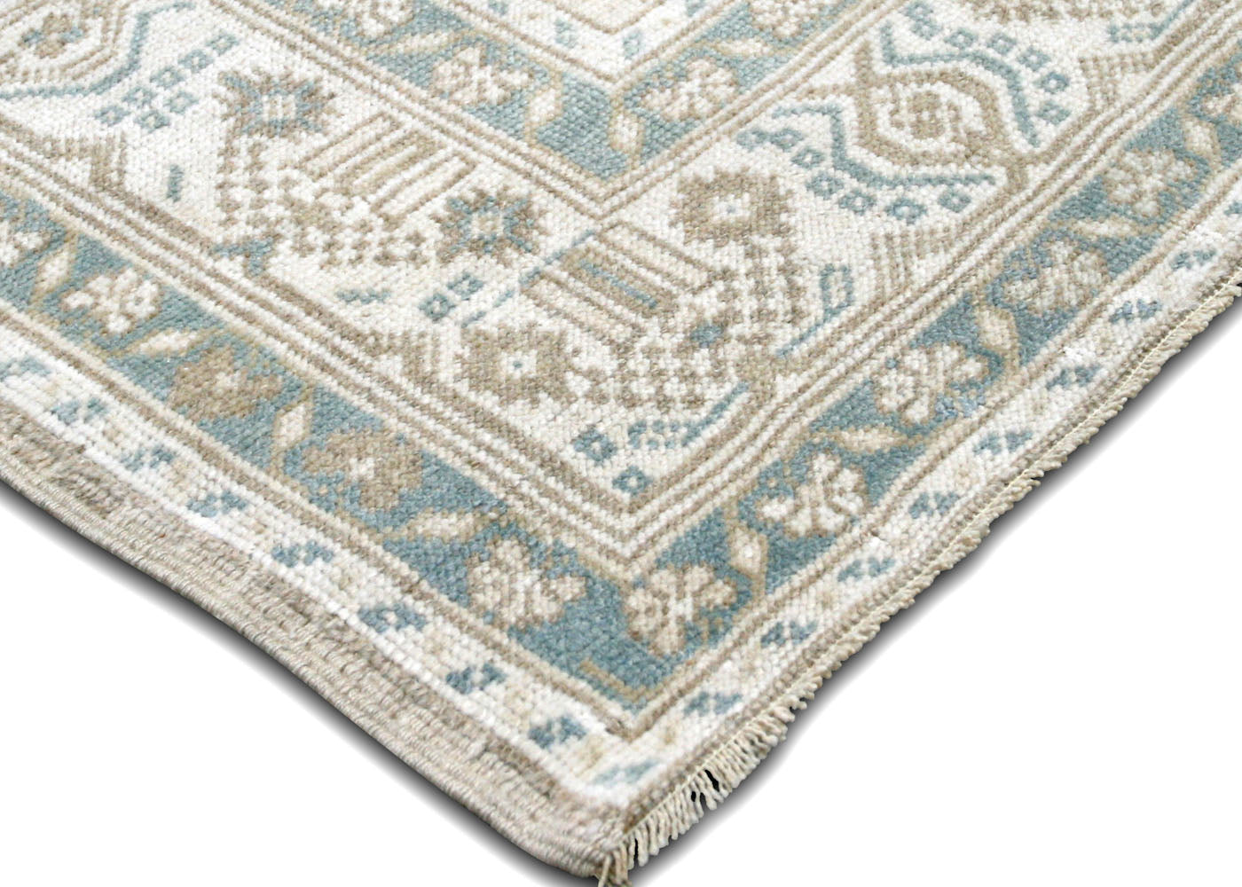 Vintage Turkish Oushak Rug - 5'2" x 9'1" - 210526