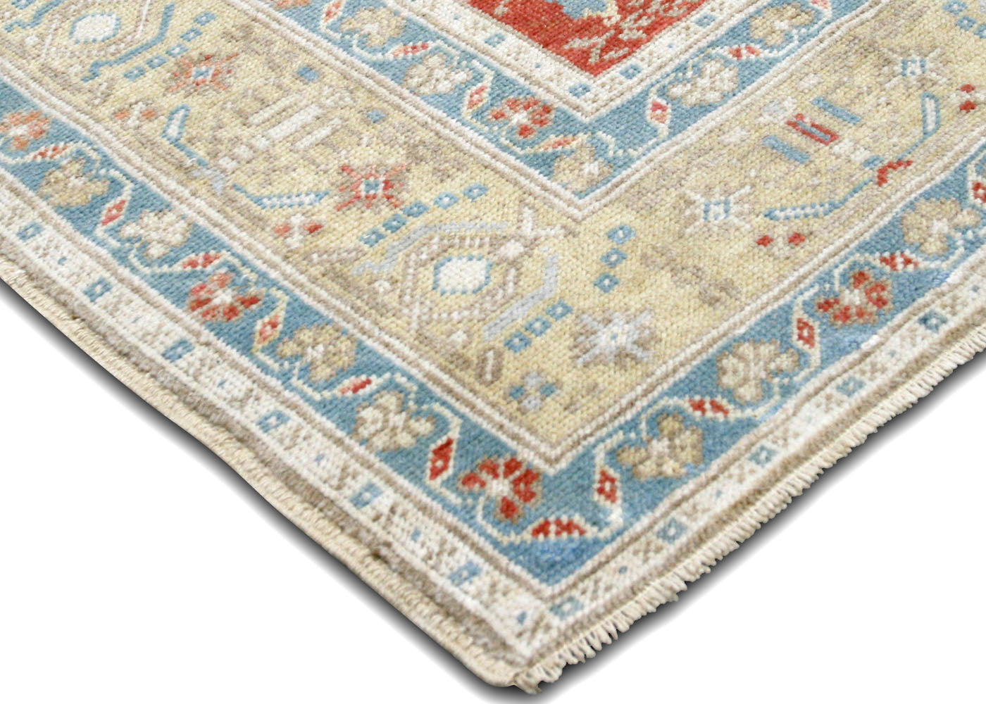 Vintage Turkish Oushak Rug - 6'1" x 9'5" - 210529