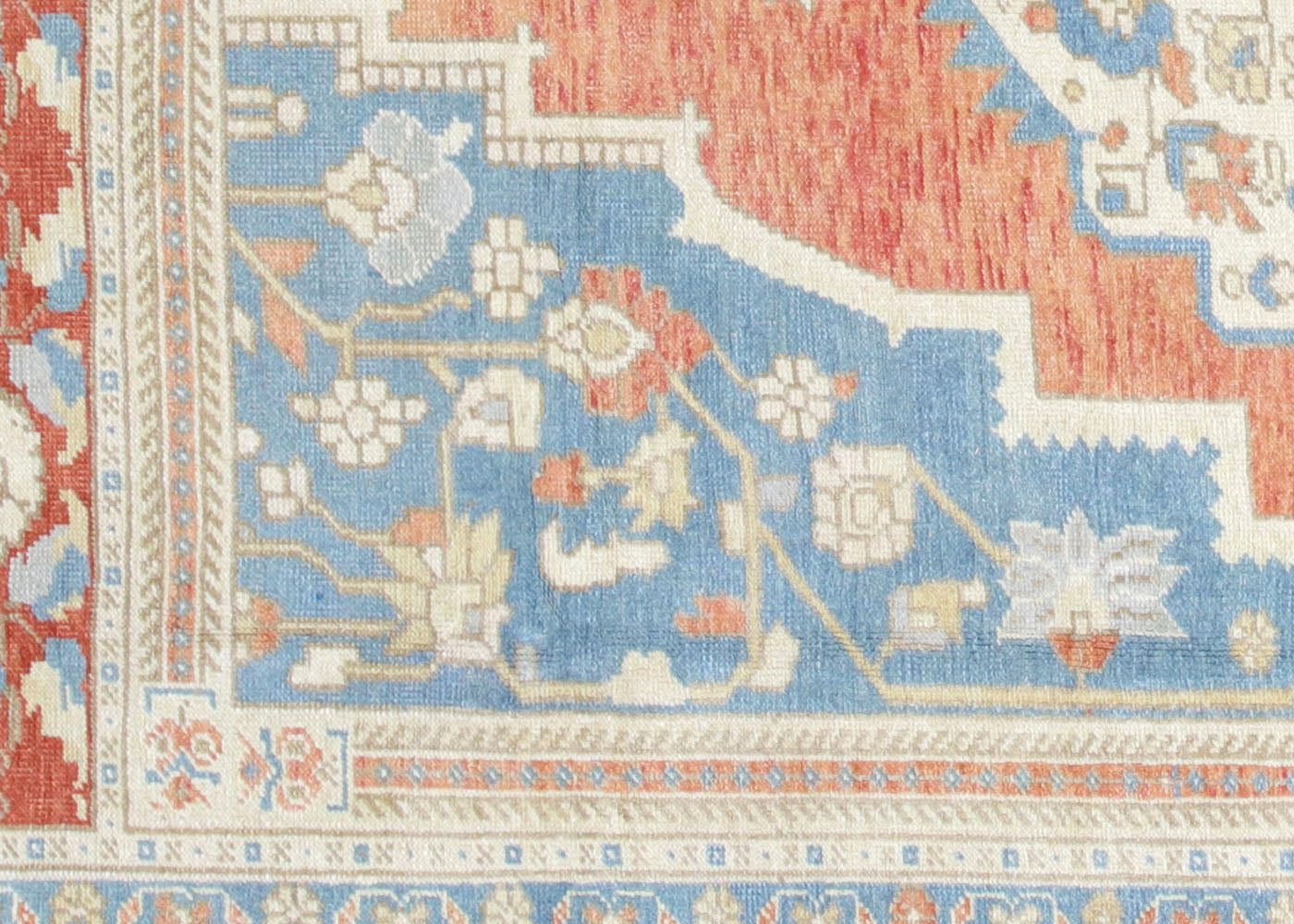 Vintage Turkish Oushak Rug - 6'1" x 9'5" - 210529