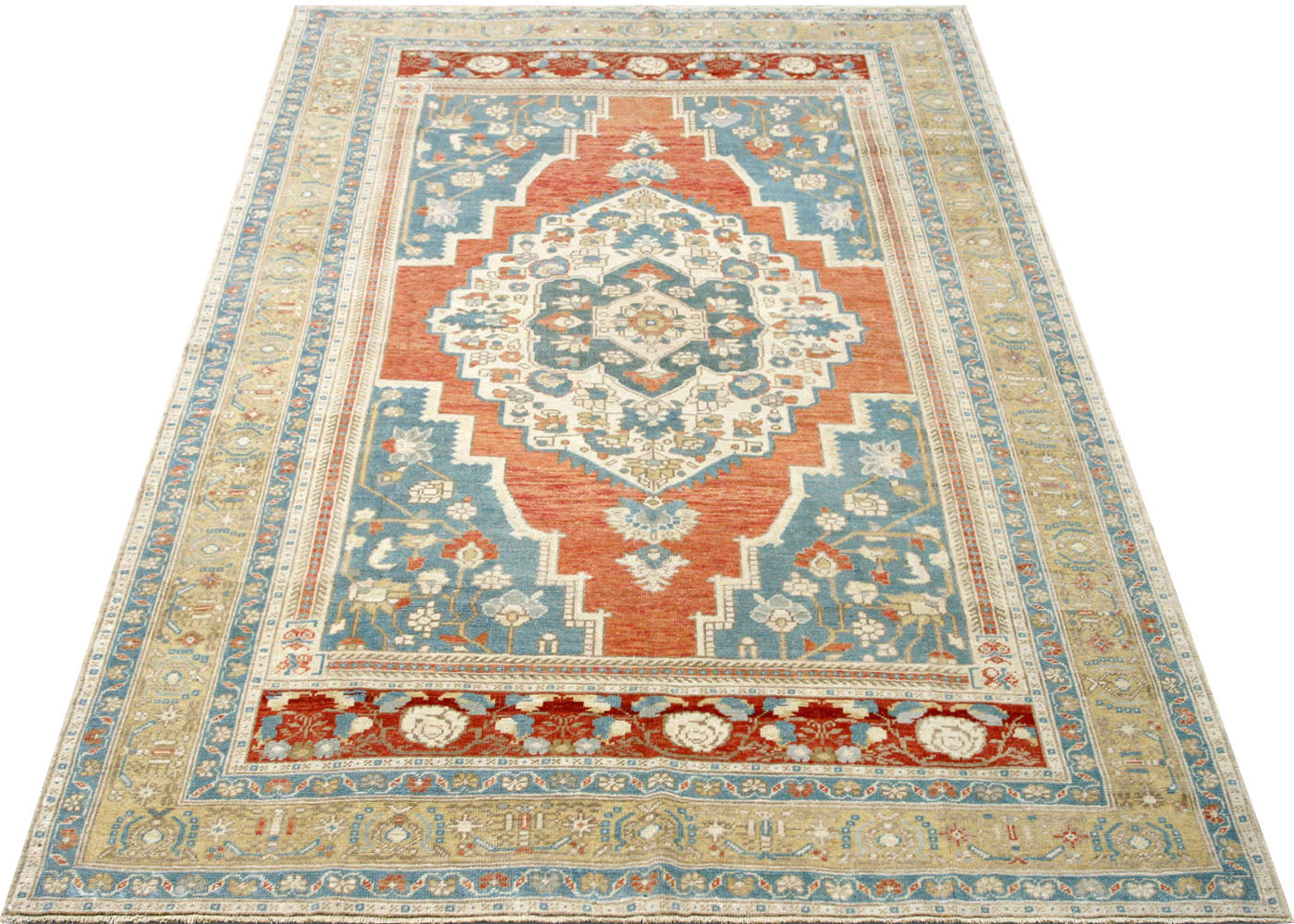 Vintage Turkish Oushak Rug - 6'1" x 9'5" - 210529