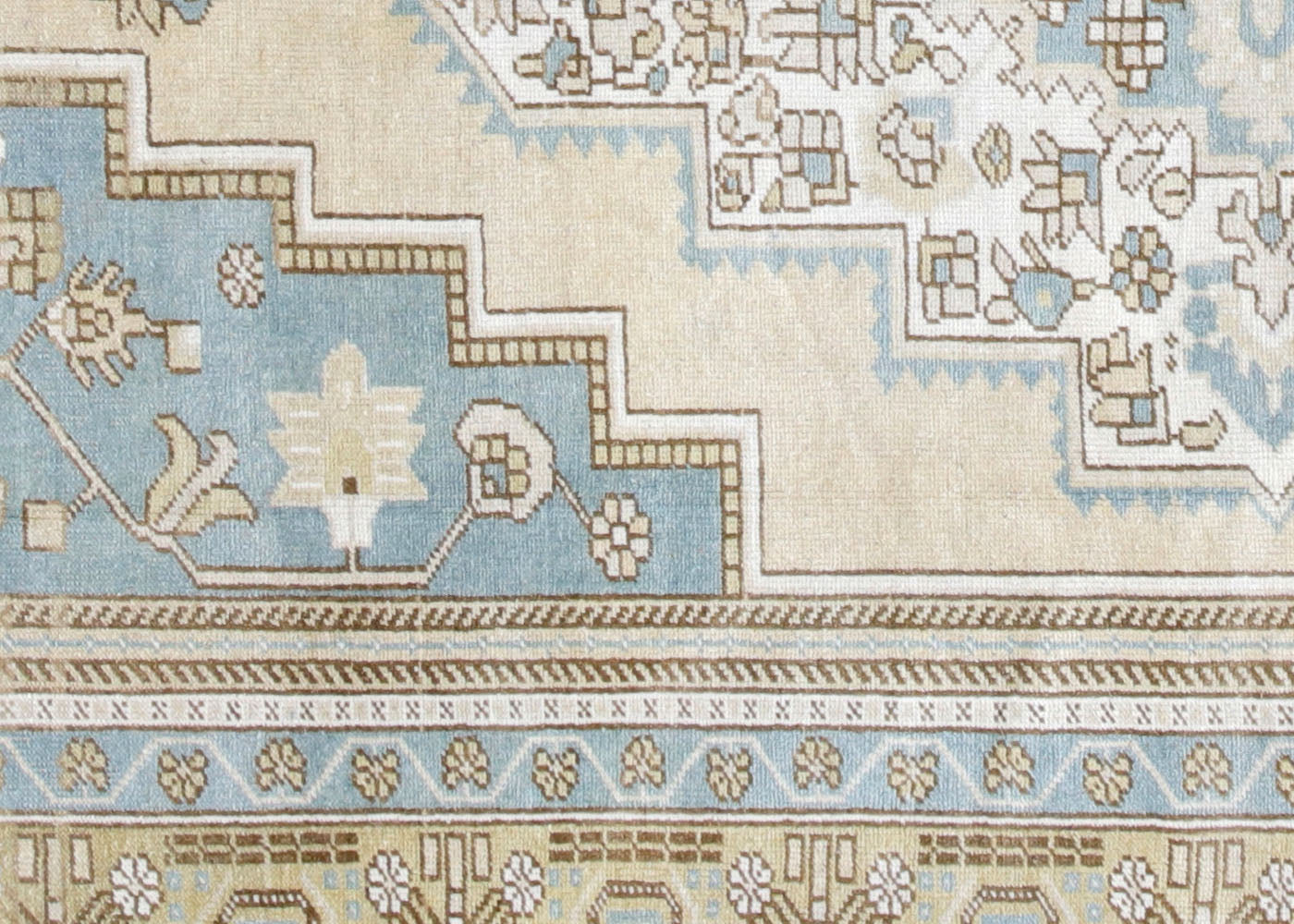 Vintage Turkish Oushak Rug - 6'4" x 10'5" - 210532