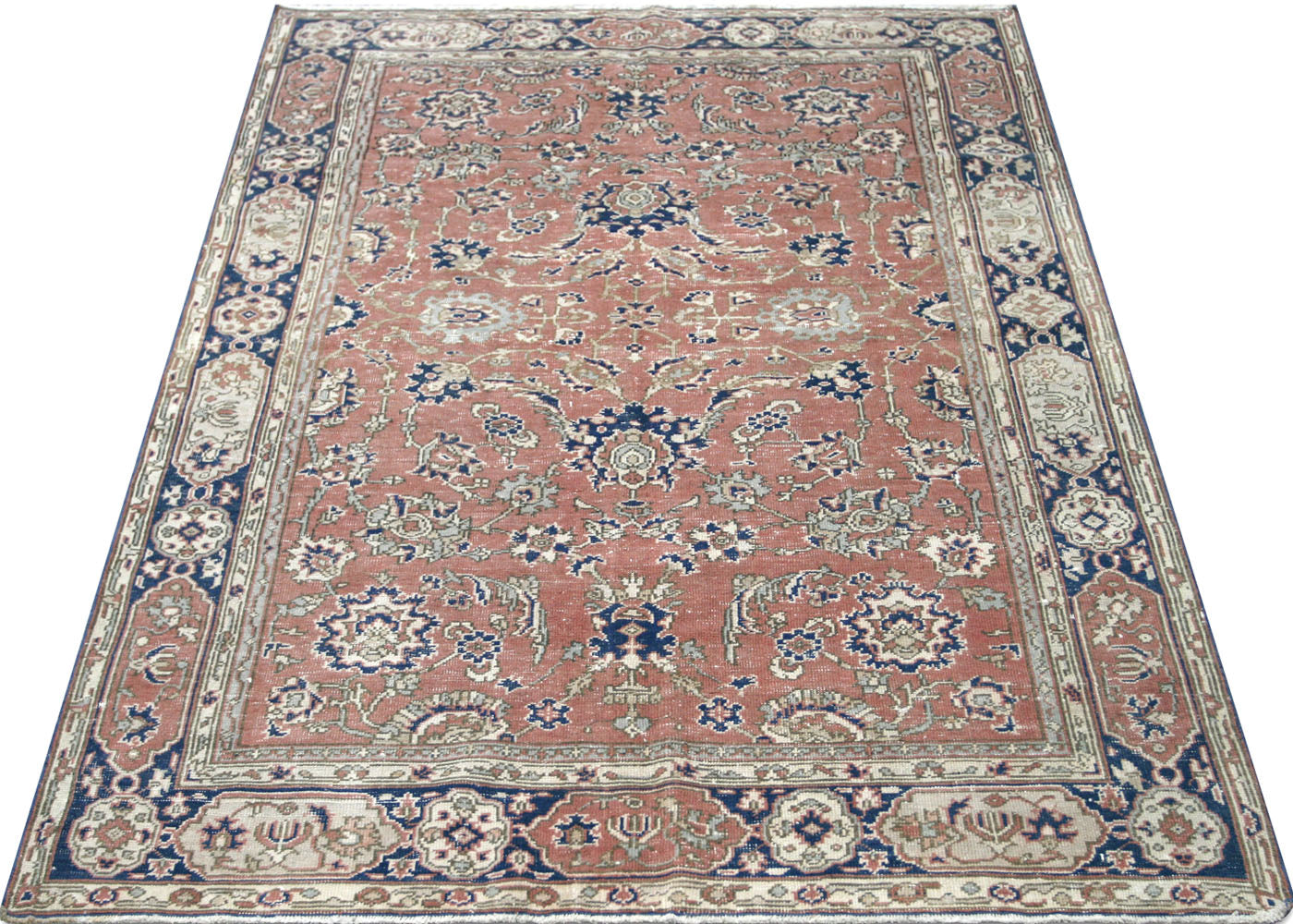 Vintage Turkish Oushak Rug - 5'1" x 8'1" - 210534