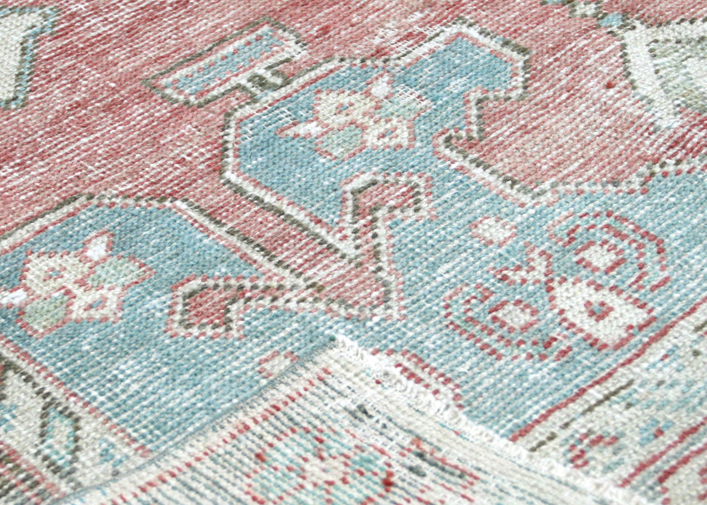 Vintage Turkish Oushak Rug - 4'9" x 7'1" - 210541