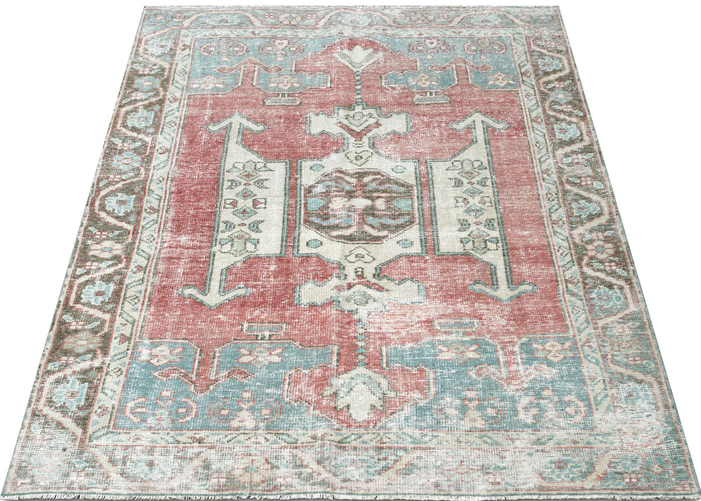 Vintage Turkish Oushak Rug - 4'9" x 7'1" - 210541