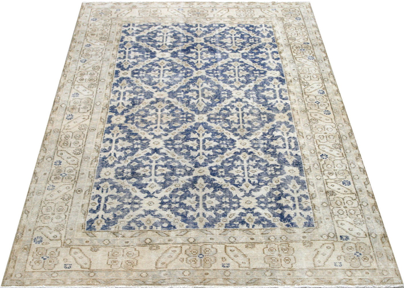 Vintage Turkish Oushak Rug - 5'3" x 7'11" - 210543