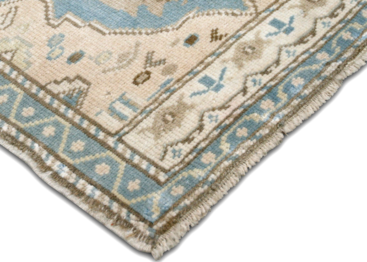 Vintage Turkish Oushak Yastic - 1'8" x 3'7" - 210556