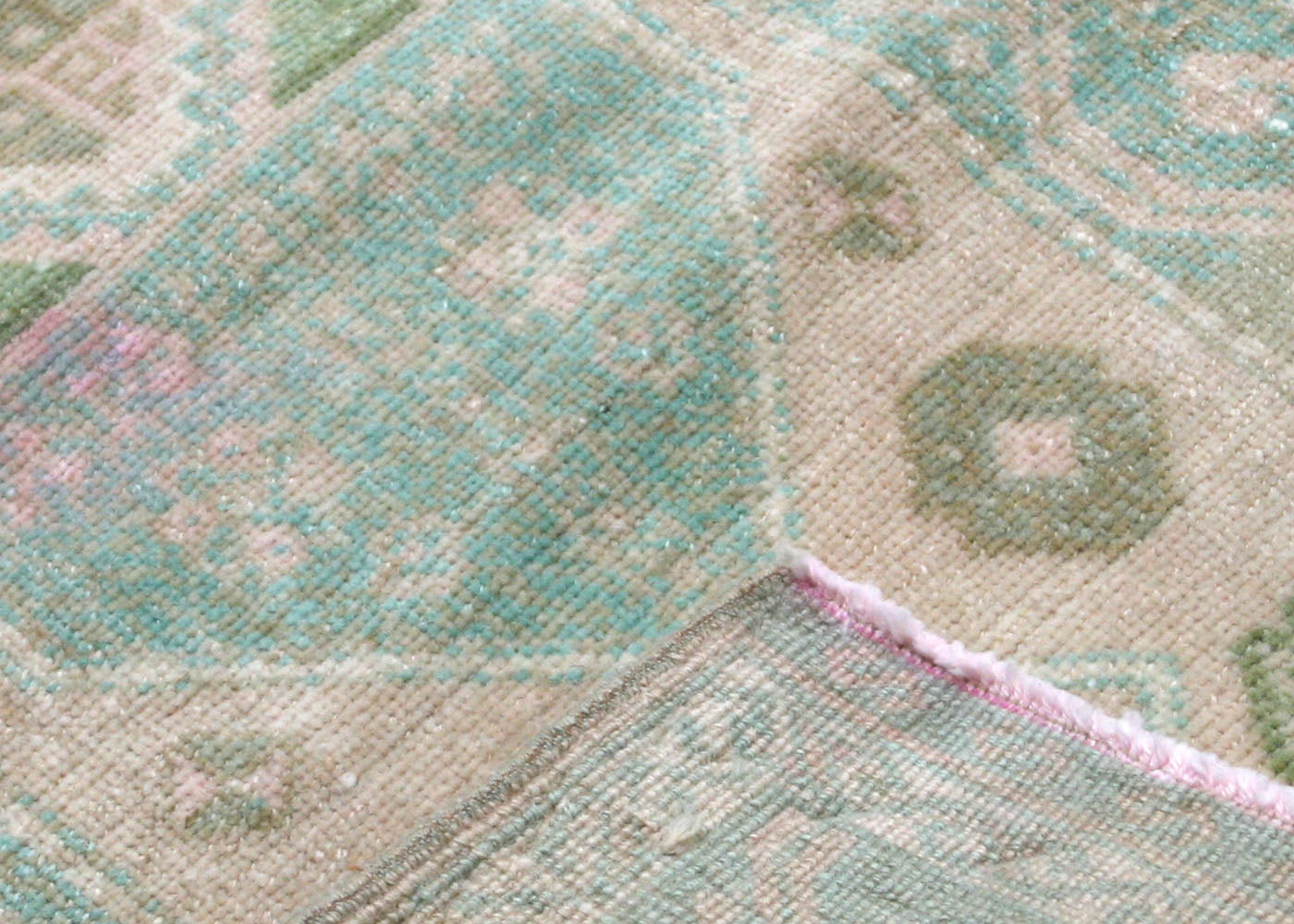 Vintage Turkish Oushak Yastic - 1'7" x 3'4"