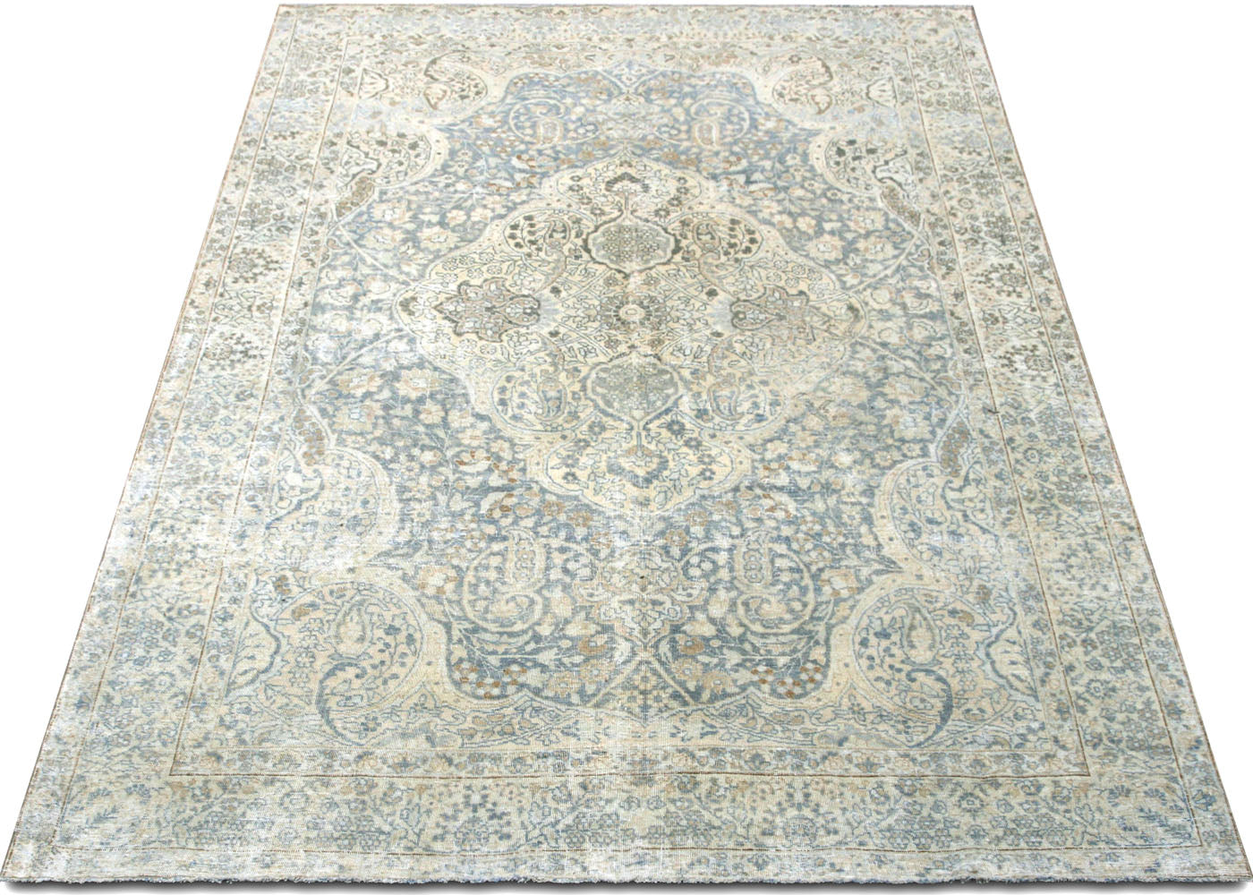 Vintage Persian Tabriz Rug - 7'4" x 10'6" - 220009