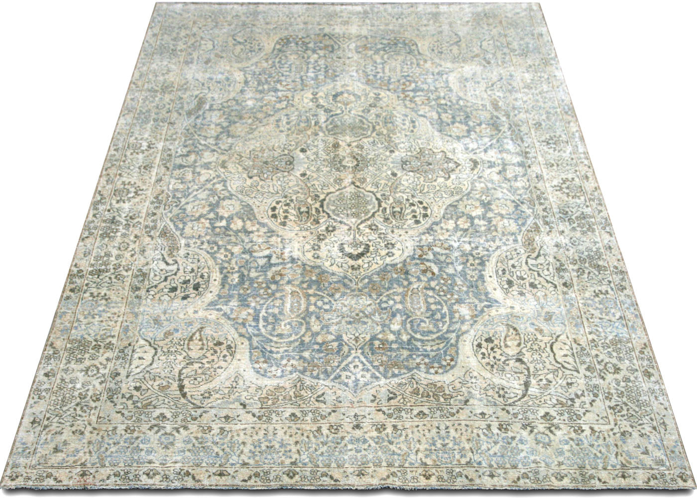 Vintage Persian Tabriz Rug - 7'4" x 10'6" - 220009