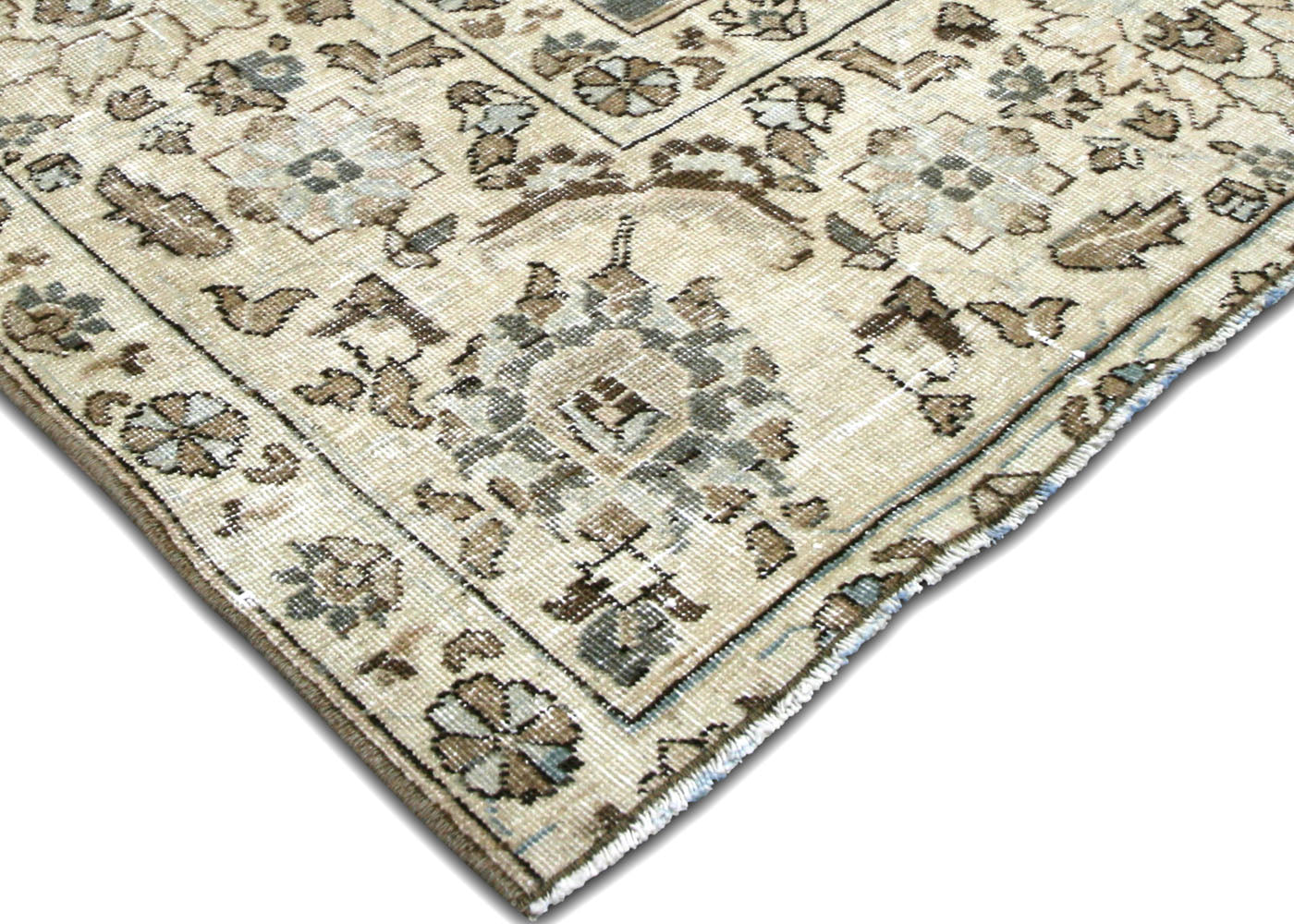 Semi Antique Persian Tabriz Rug - 8'9" x 11'4" - 220010