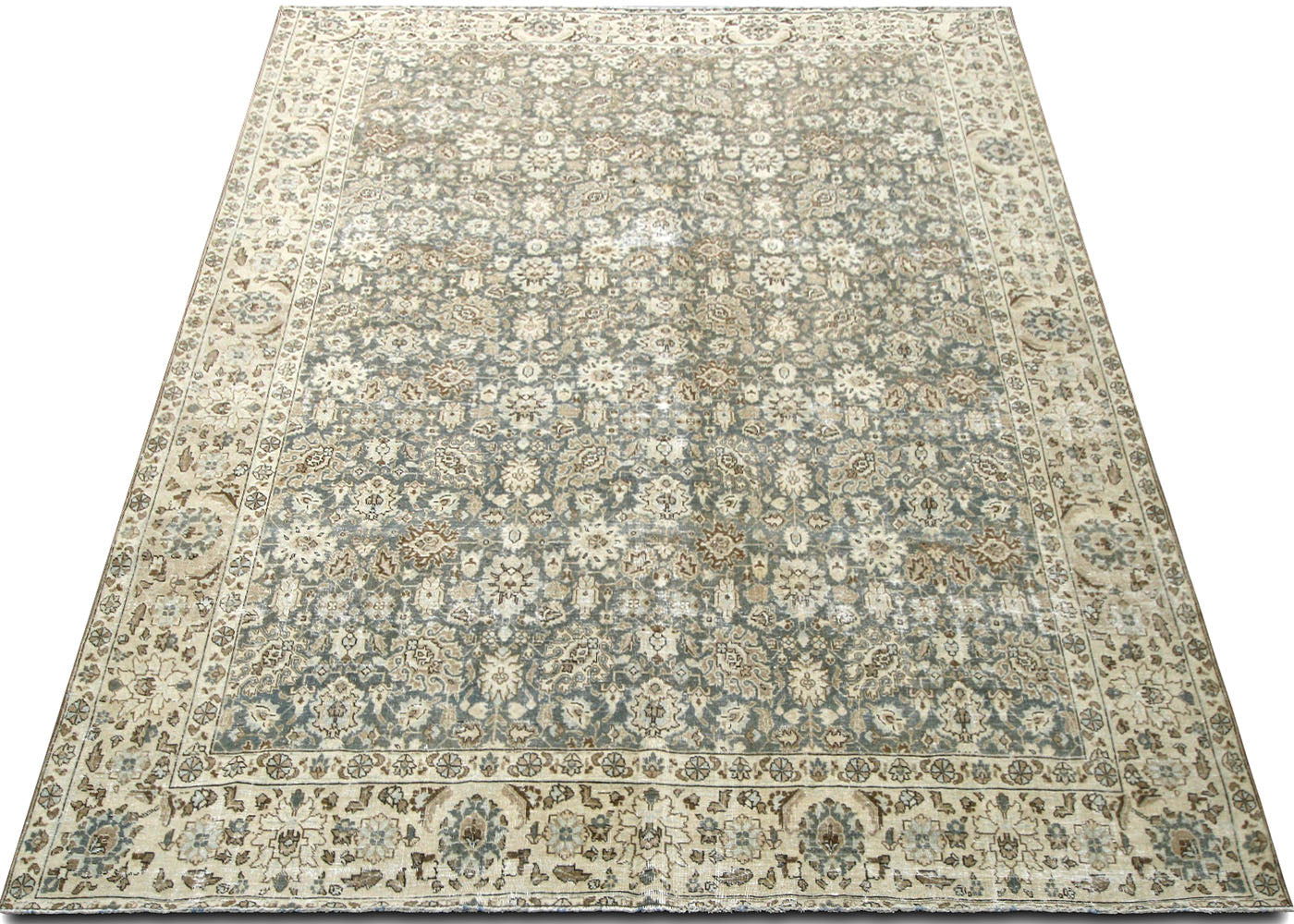 Semi Antique Persian Tabriz Rug - 8'9" x 11'4" - 220010