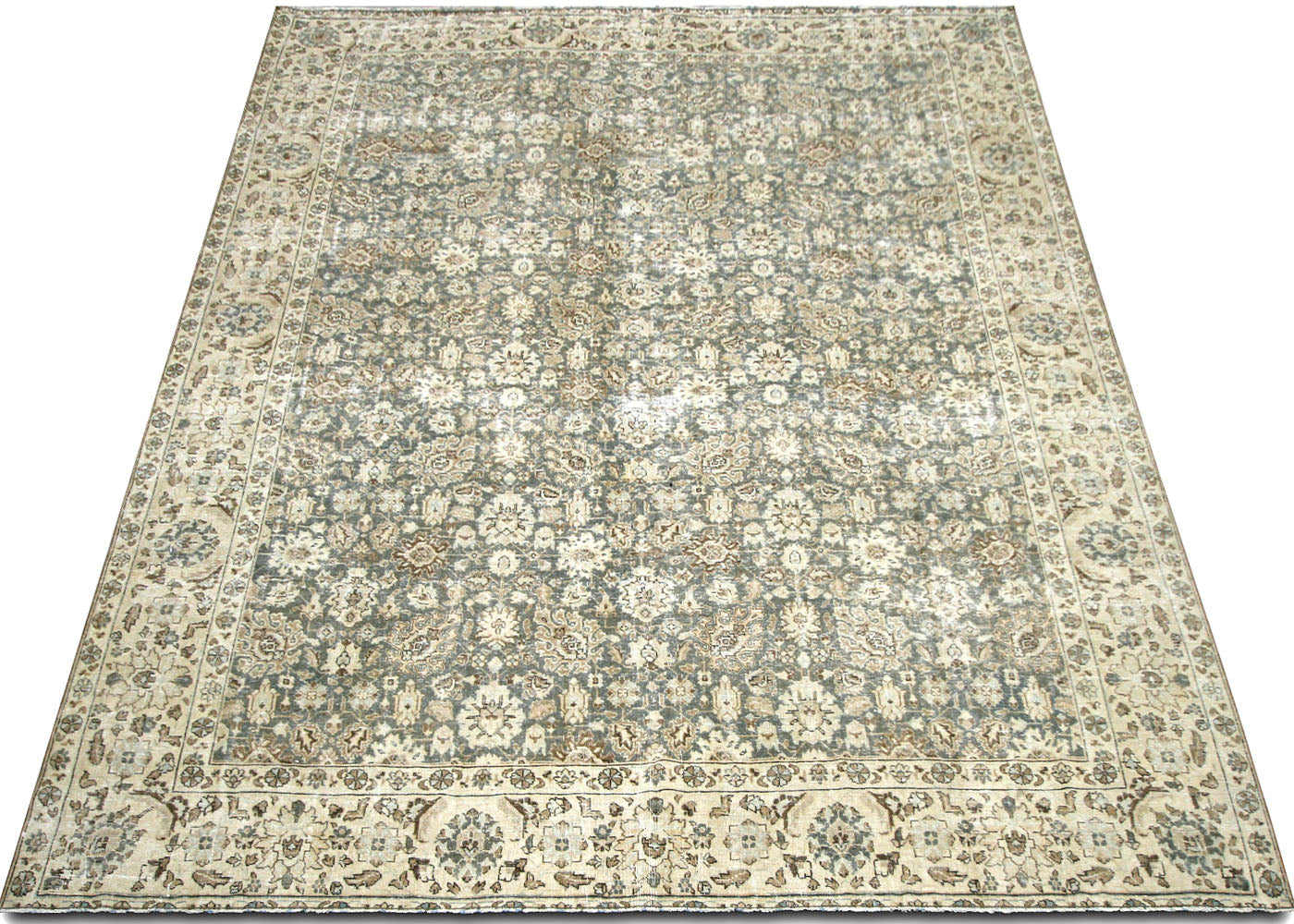 Semi Antique Persian Tabriz Rug - 8'9" x 11'4" - 220010