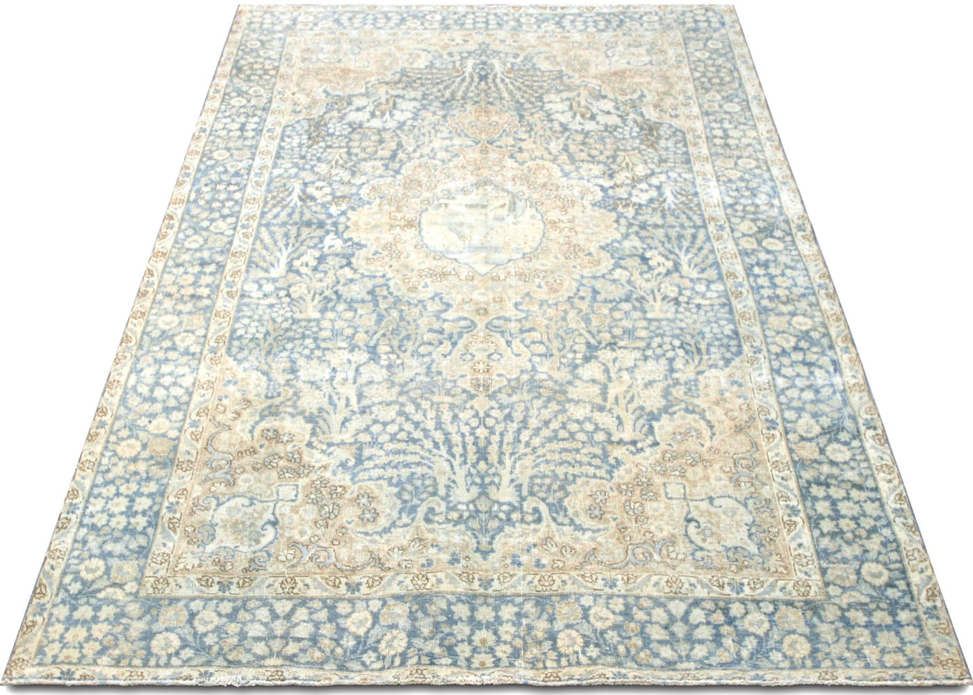 Vintage Persian Tabriz Rug - 6'5" x 9'7" - 220012