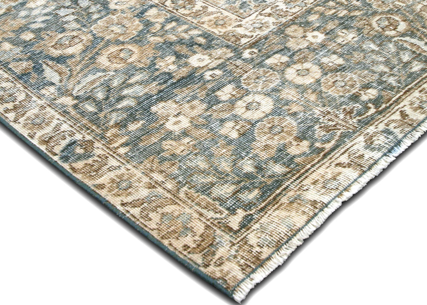 Semi Antique Persian Tabriz Rug - 9'7" x 13'5" - 220014