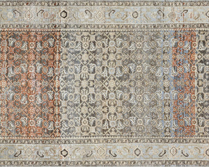 Semi Antique Persian Melayer Runner - 3'9" x 16'3" - 220019