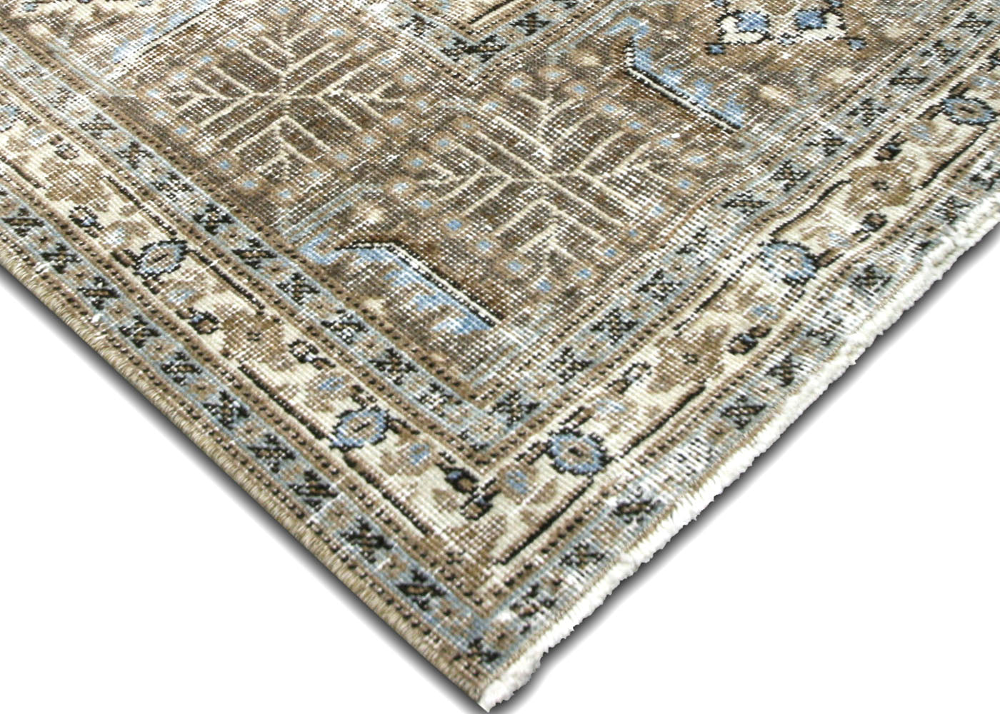 Semi Antique Persian Tabriz Rug - 8'2" x 12'10" - 220022