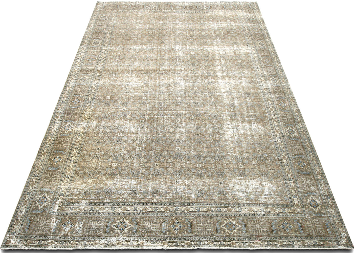Semi Antique Persian Tabriz Rug - 8'2" x 12'10" - 220022