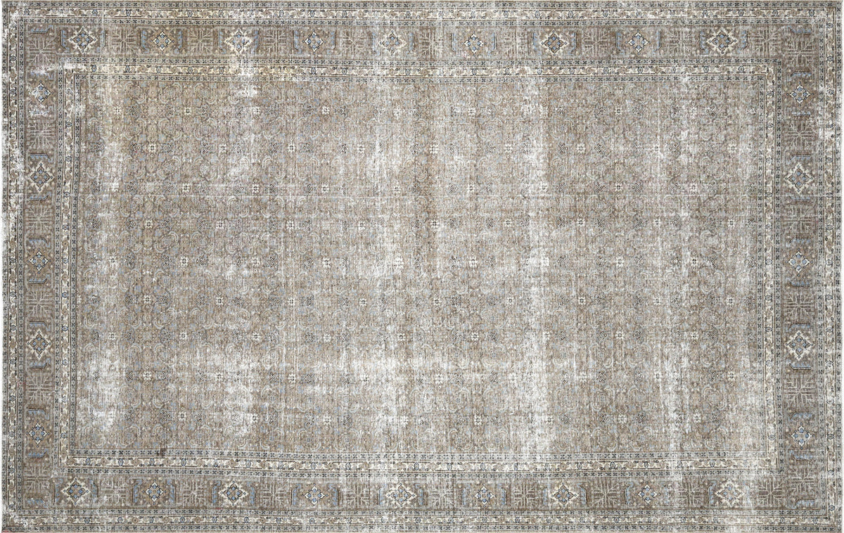 Semi Antique Persian Tabriz Rug - 8'2