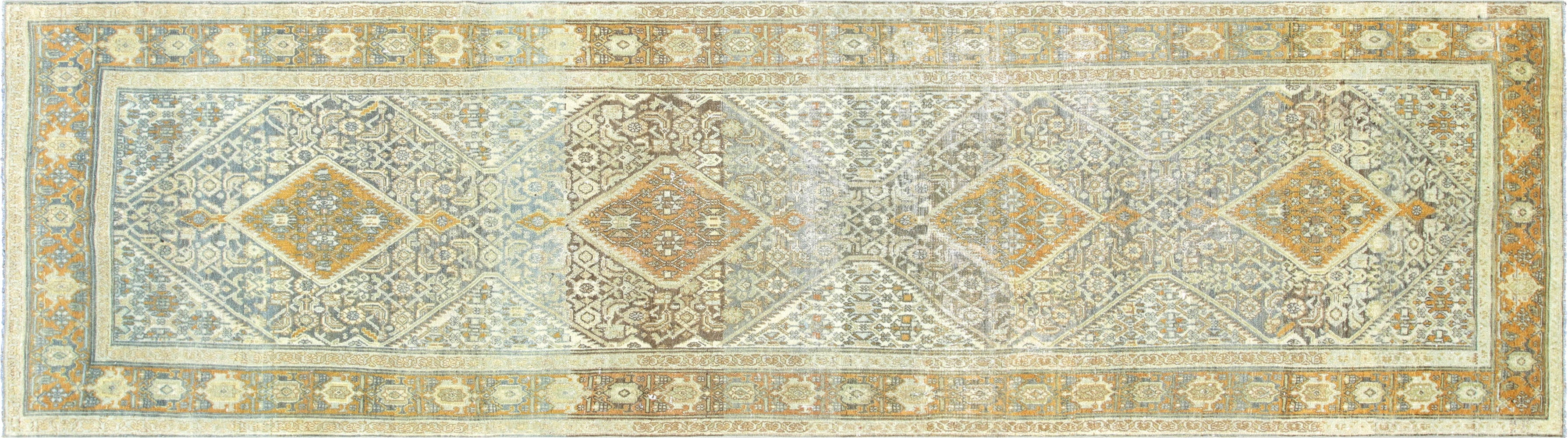 Antique Persian Melayer Runner - 3'6" x 12'9" - 220023