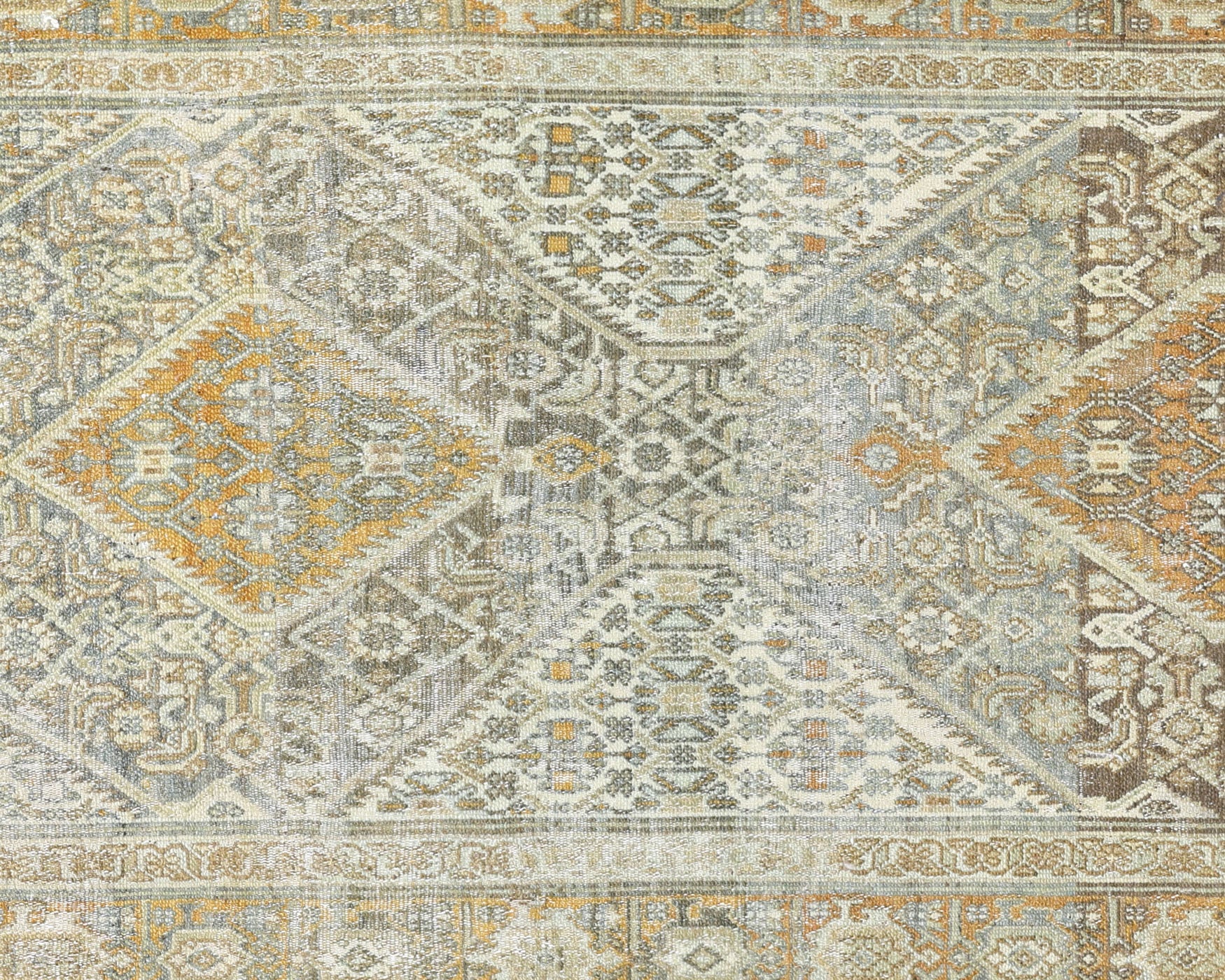 Antique Persian Melayer Runner - 3'6" x 12'9"