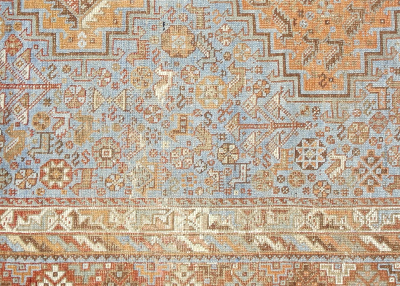 Semi Antique Persian Shiraz Rug - 5'3" x 6'8" - 220031
