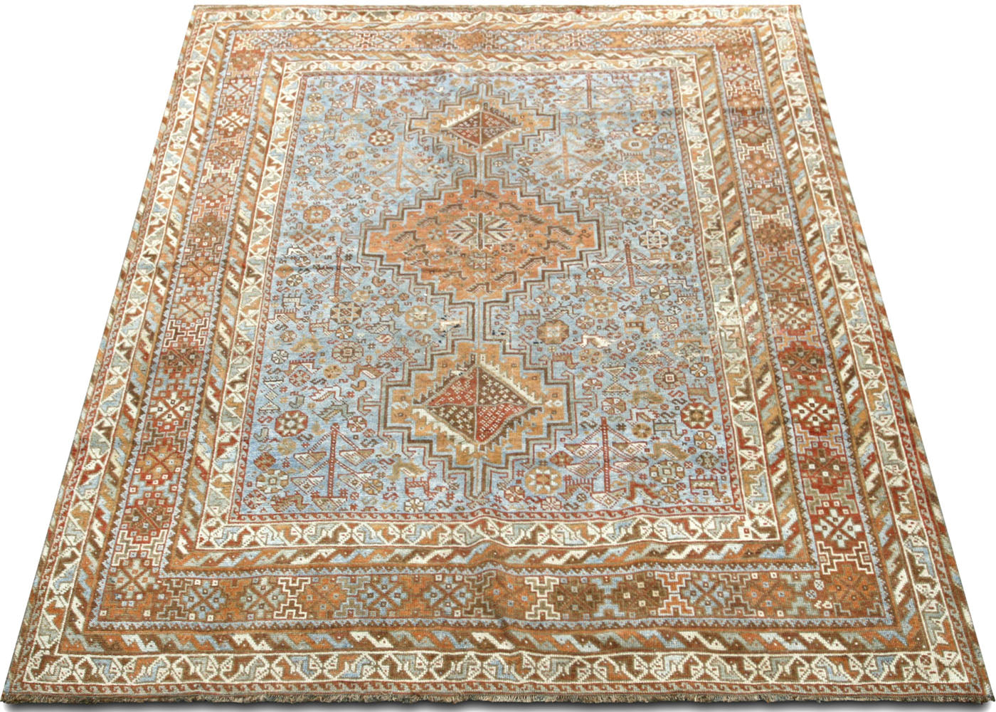 Semi Antique Persian Shiraz Rug - 5'3" x 6'8" - 220031