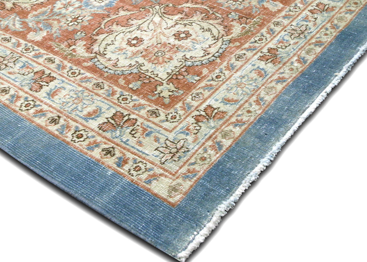 Semi Antique Persian Tabriz Rug - 12'8" x 18'1" - 220034