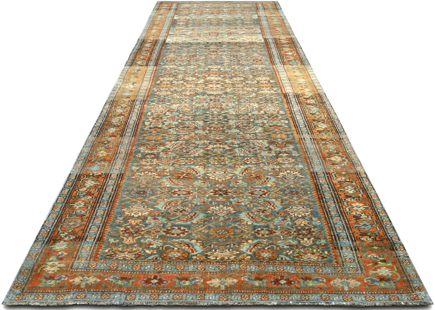 Antique Persian Bidjar Runner - 3'9" x 15' - 220041