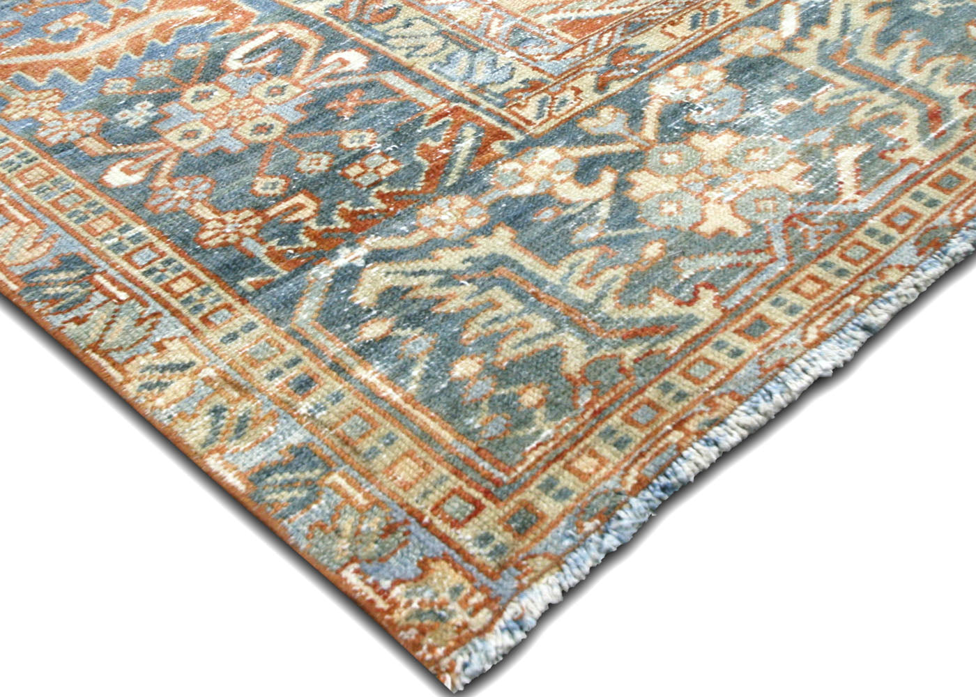 Semi Antique Persian Heriz Rug - 12'4" x 18'8" - 220055