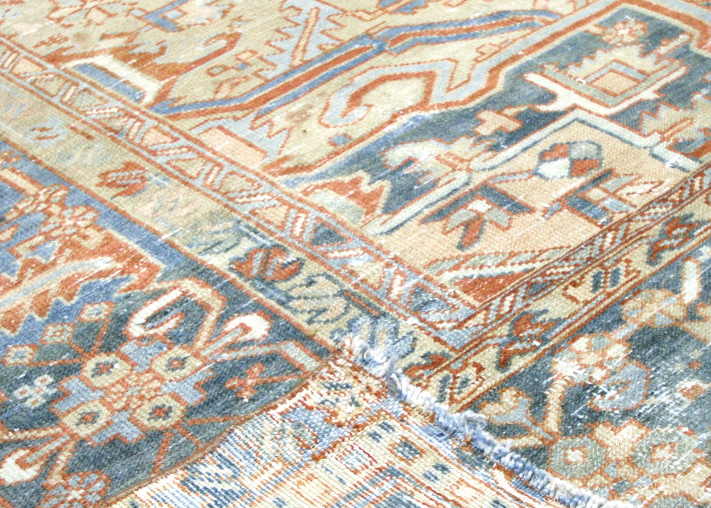Semi Antique Persian Heriz Rug - 12'4" x 18'8" - 220055