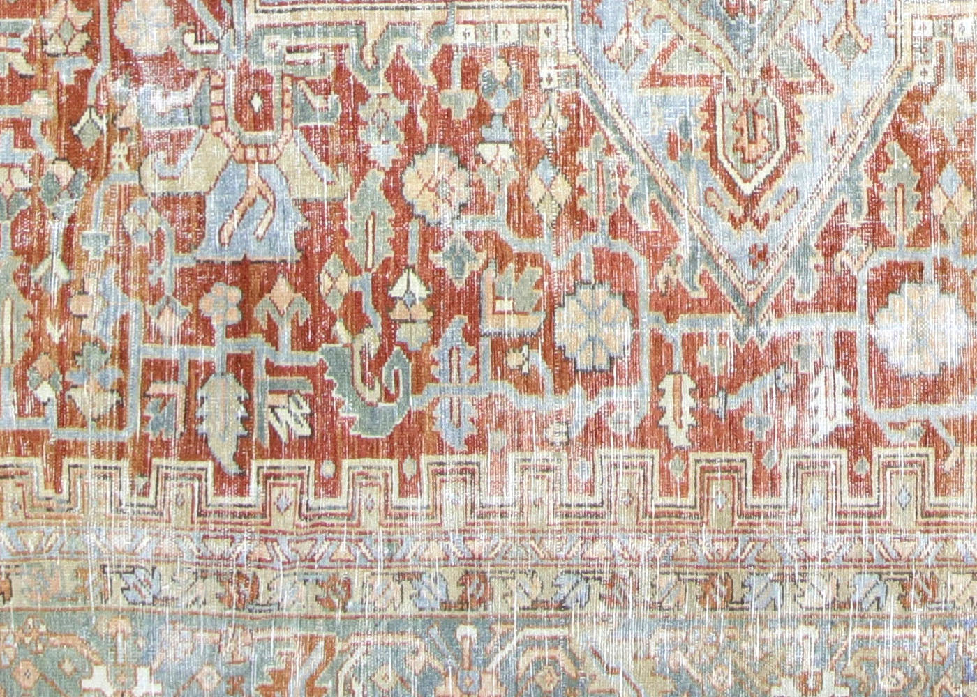 Semi Antique Persian Heriz Rug - 12'4" x 18'8" - 220055