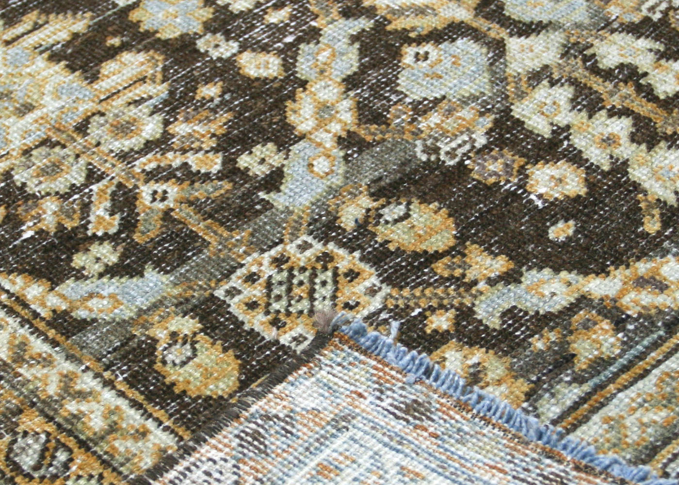 Semi Antique Persian Mahal Runner - 3'6" x 13'2" - 220061