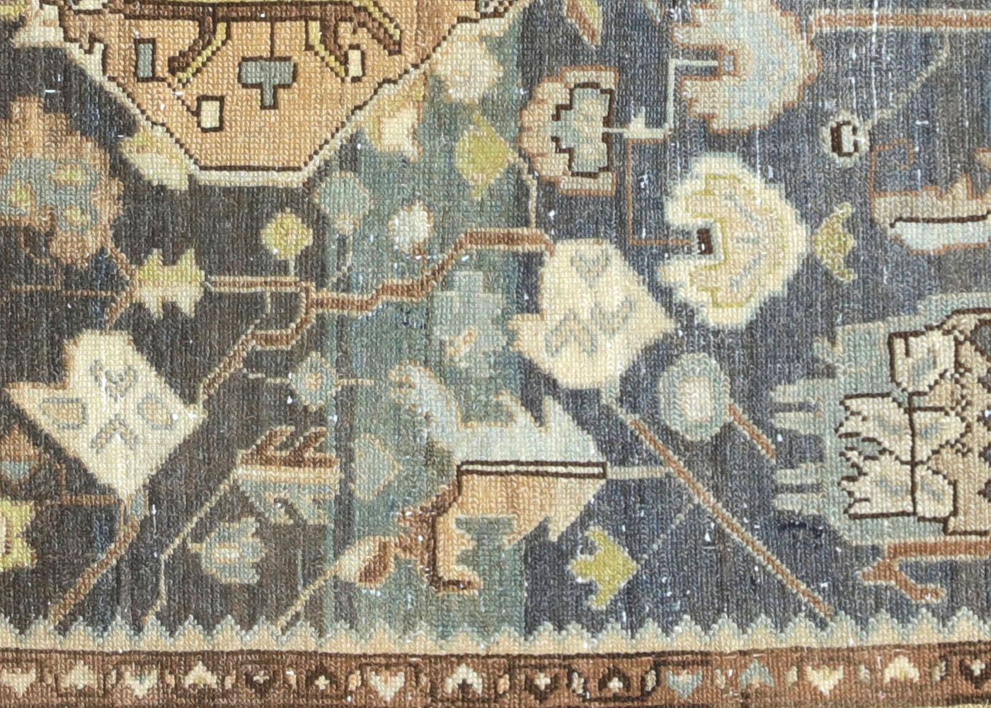 Semi Antique Persian Melayer Rug - 4'3" x 6'4" - 220062
