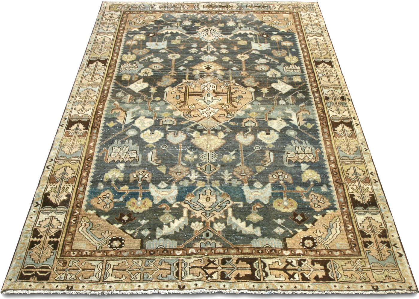 Semi Antique Persian Melayer Rug - 4'3" x 6'4" - 220062