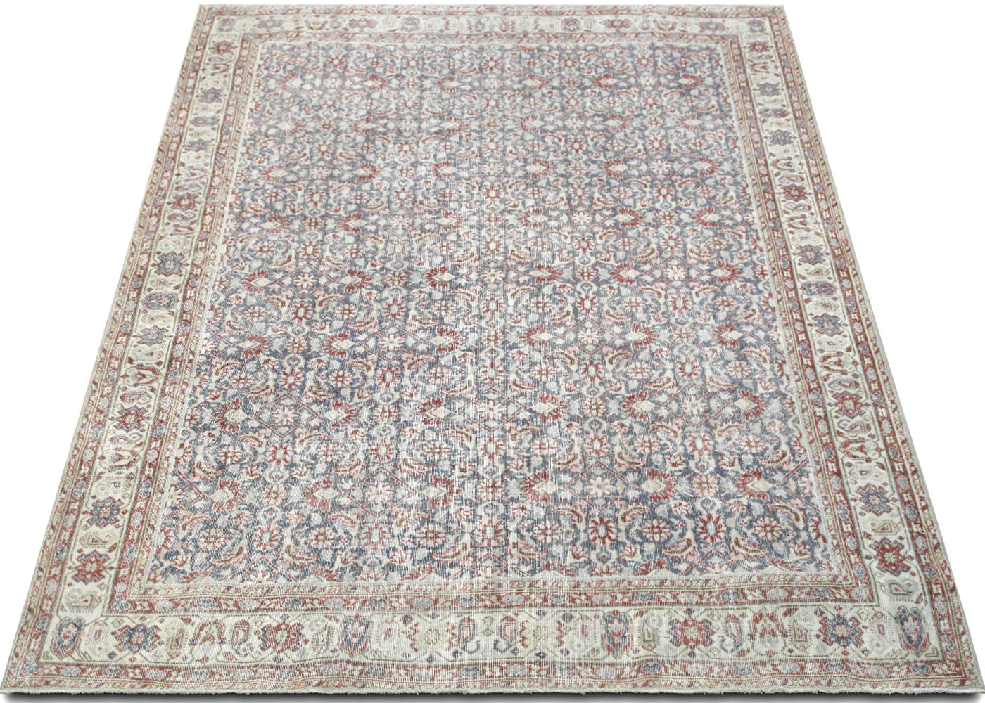 Vintage Turkish Oushak Rug - 7'3" x 10'6" - 220067