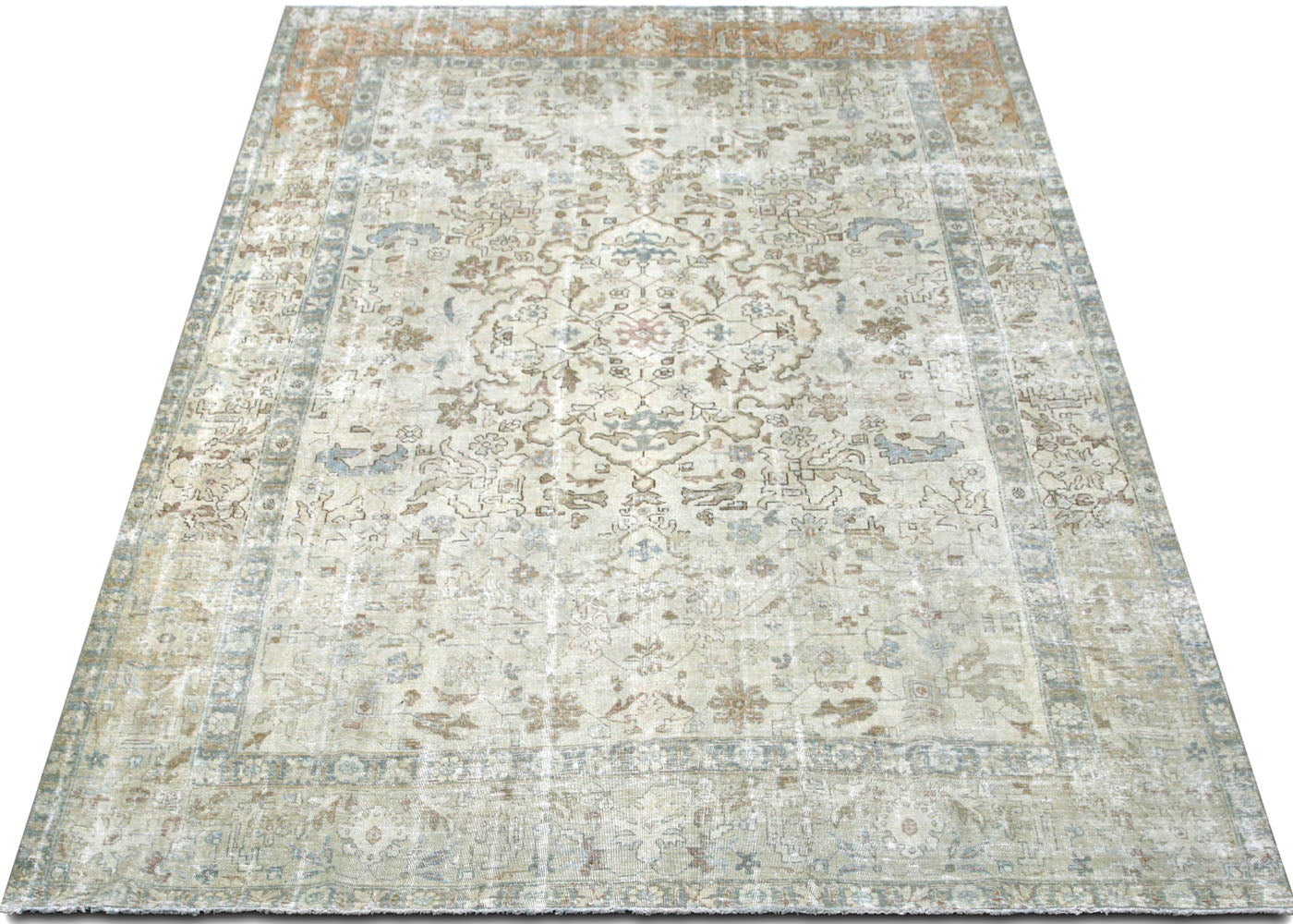 Semi Antique Persian Tabriz Rug - 7'5" x 10'9" - 220076