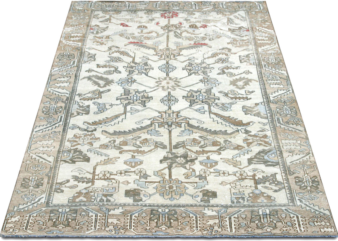 Vintage Persian Baktiari Rug - 6'7" x 9'6" - 220092
