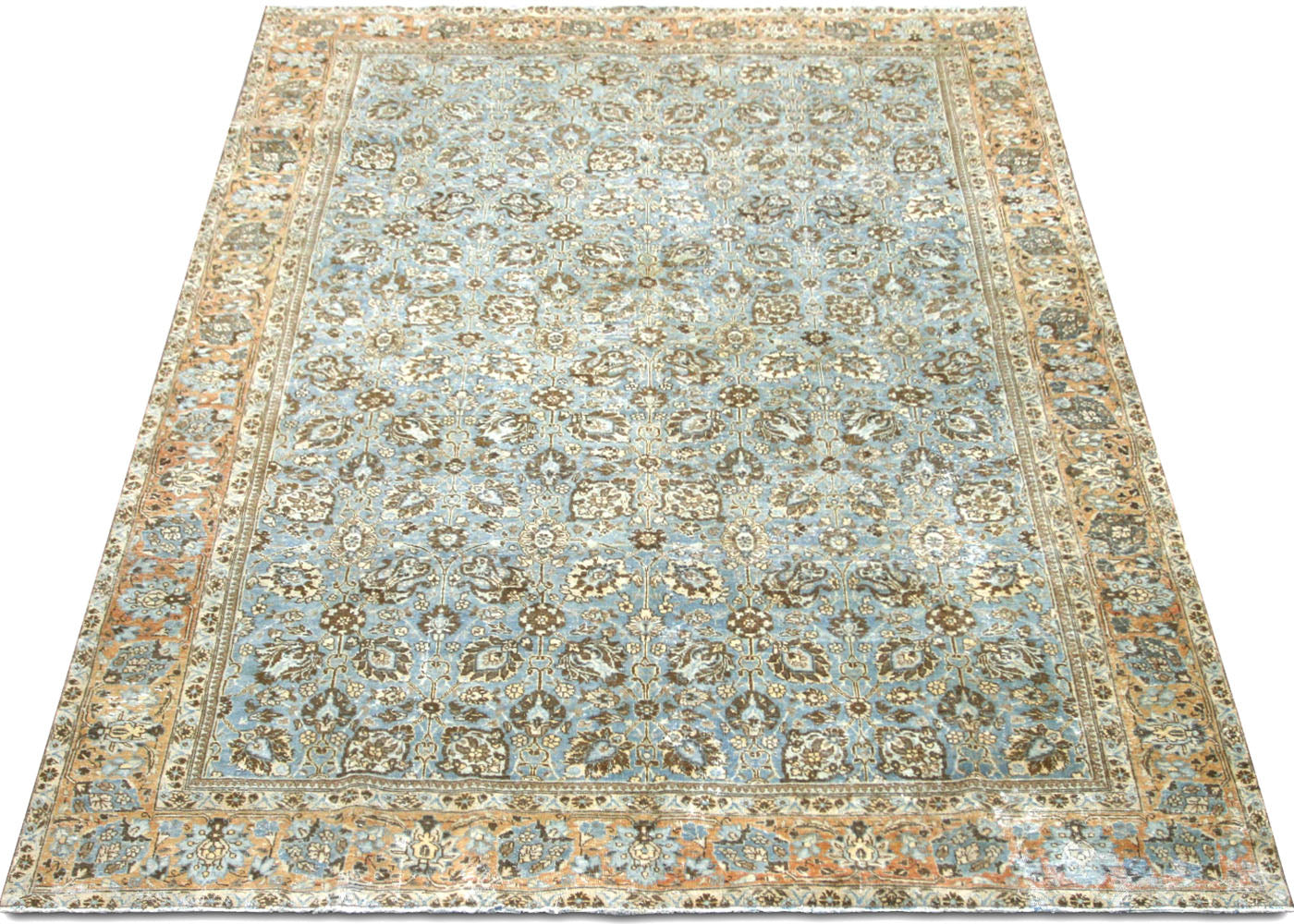 Semi Antique Persian Tabriz Rug - 7'6" x 10'5" - 220094