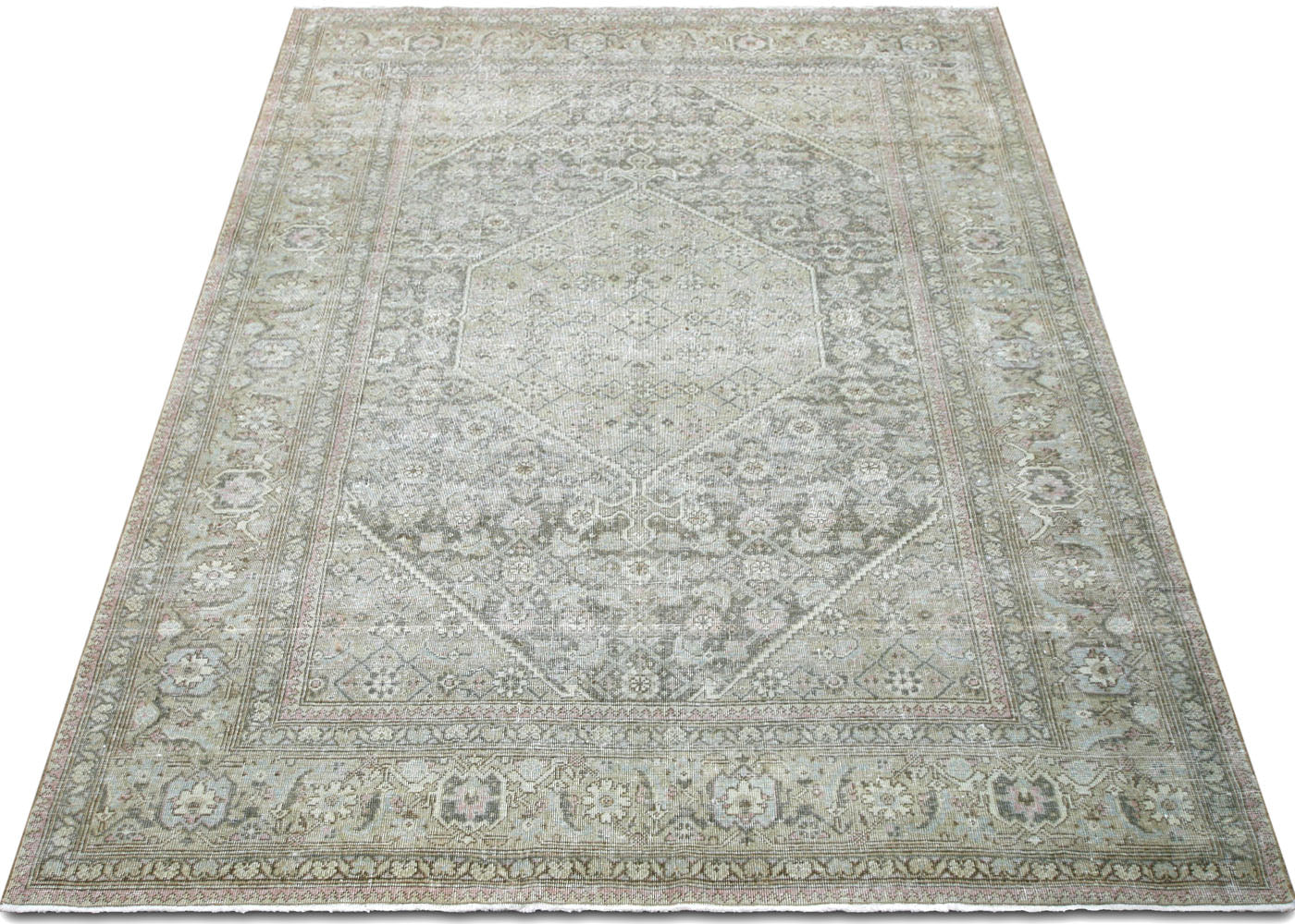 Semi Antique Persian Tabriz Rug - 6'4" x 9'4" - 220097
