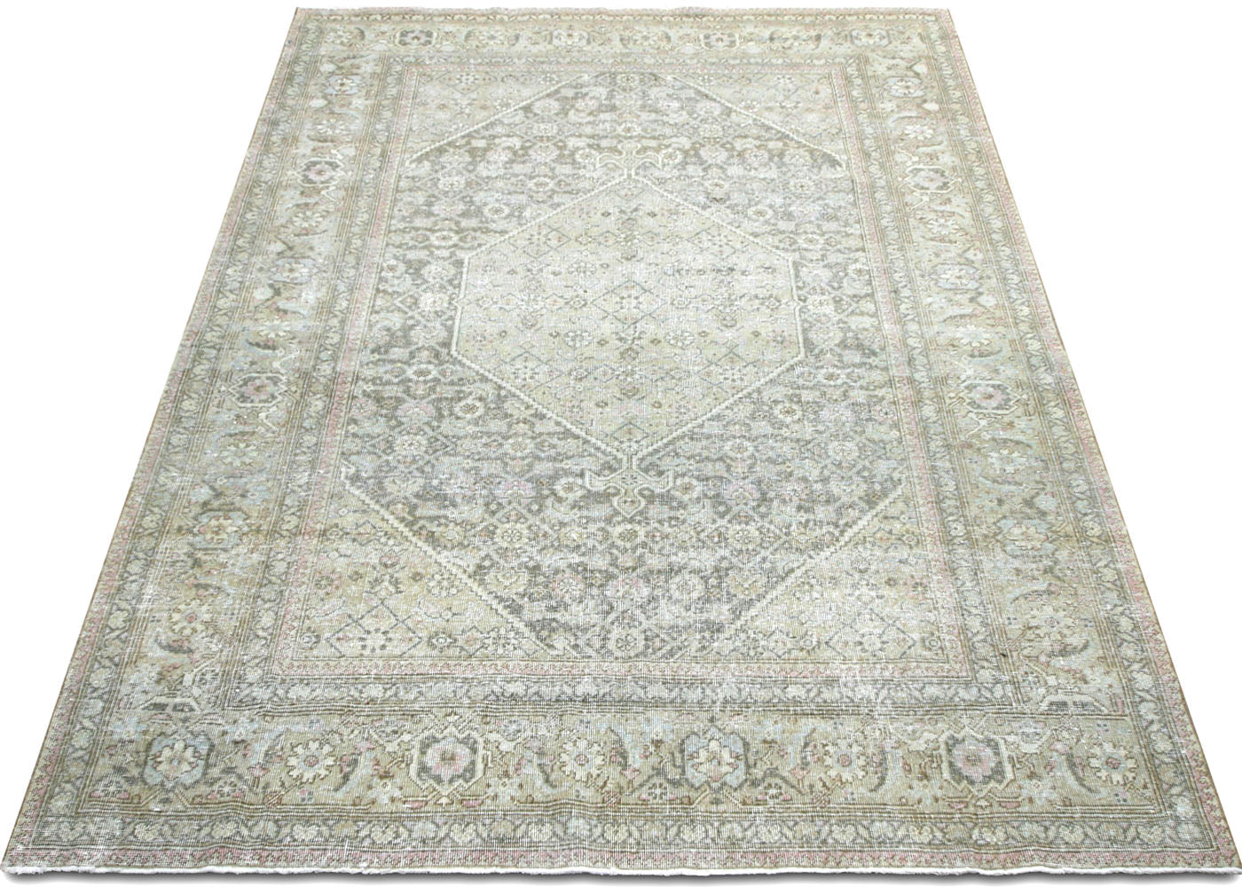 Semi Antique Persian Tabriz Rug - 6'4" x 9'4" - 220097