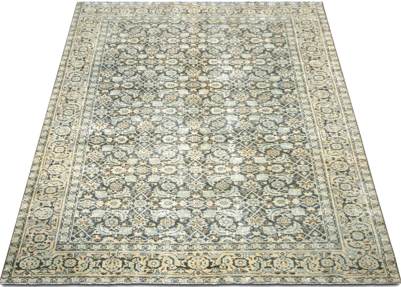Semi Antique Persian Tabriz Rug - 6' x 9'5" - 220102