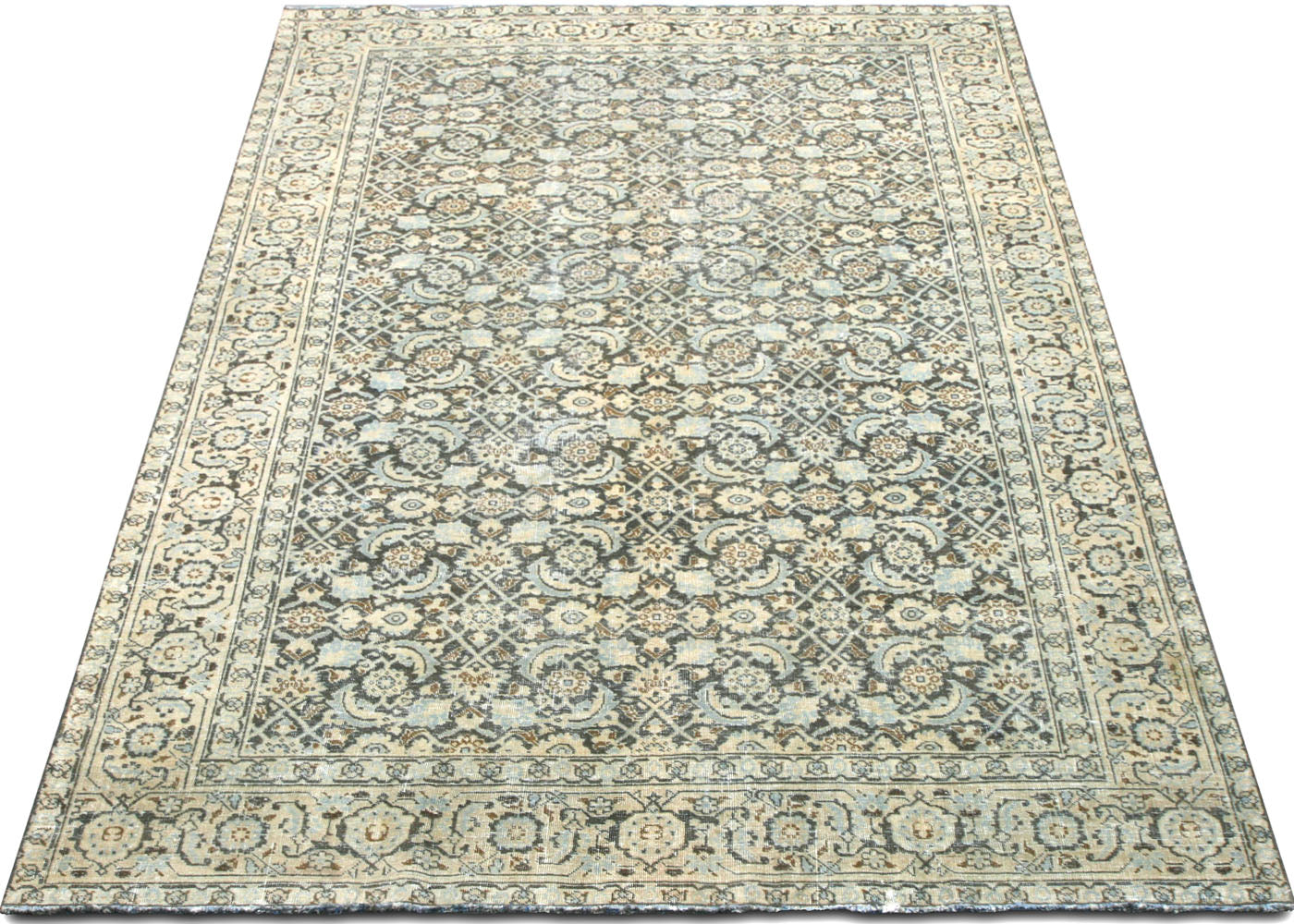 Semi Antique Persian Tabriz Rug - 6' x 9'5" - 220102