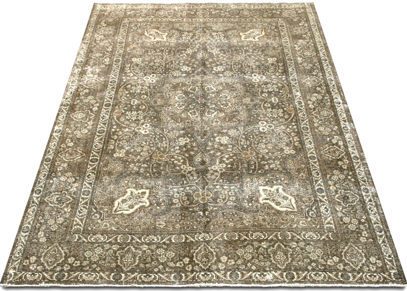 Vintage Persian Tabriz Rug - 7'6" x 11'5" - 220104