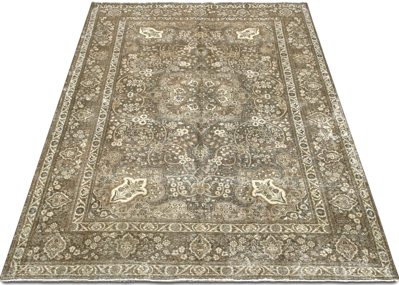 Vintage Persian Tabriz Rug - 7'6" x 11'5" - 220104