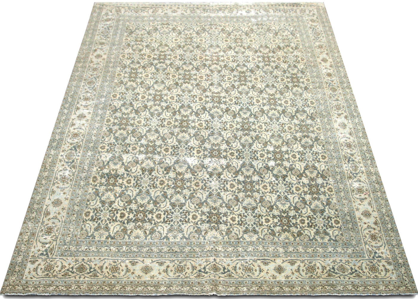 Semi Antique Persian Tabriz Rug - 8'1"x 11'5" - 220106