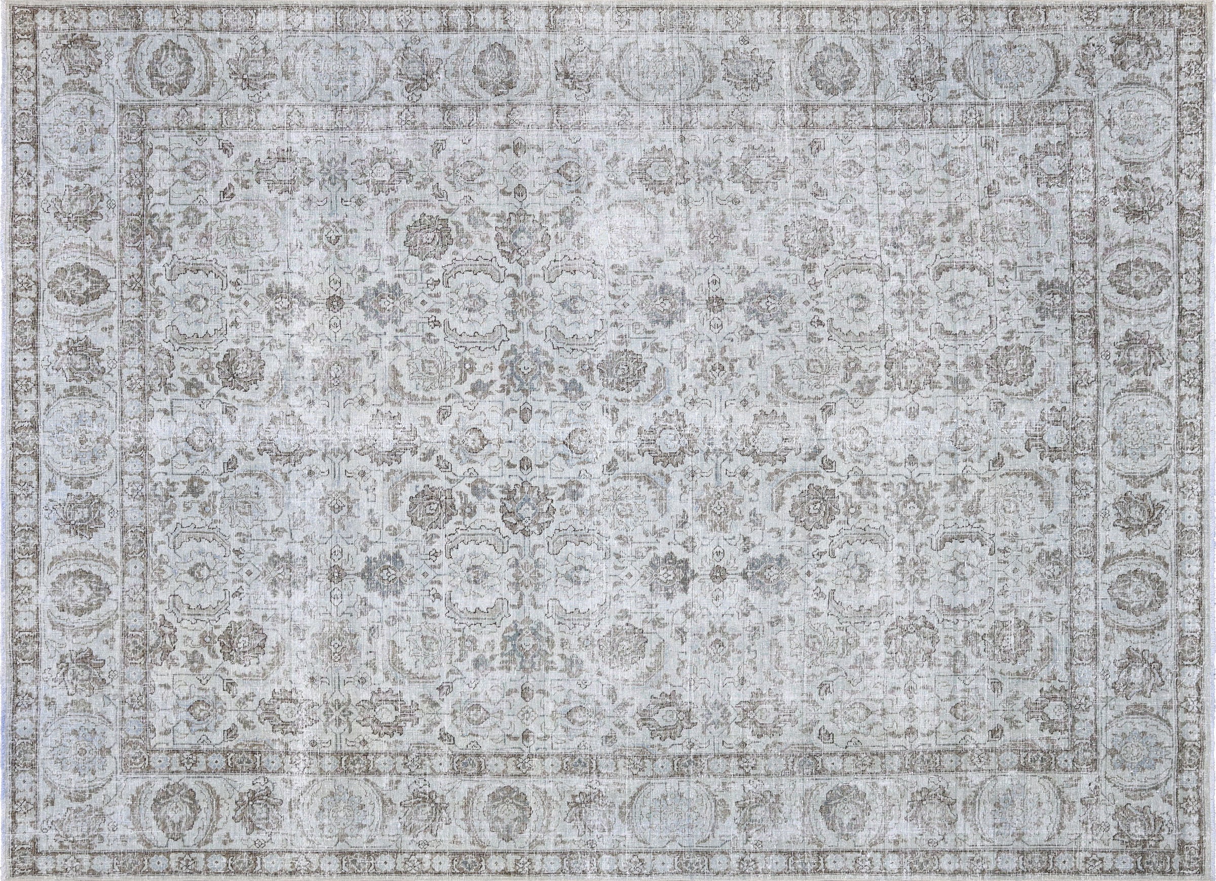 Vintage Persian Tabriz Rug - 8'1" x 11'1" - 220110