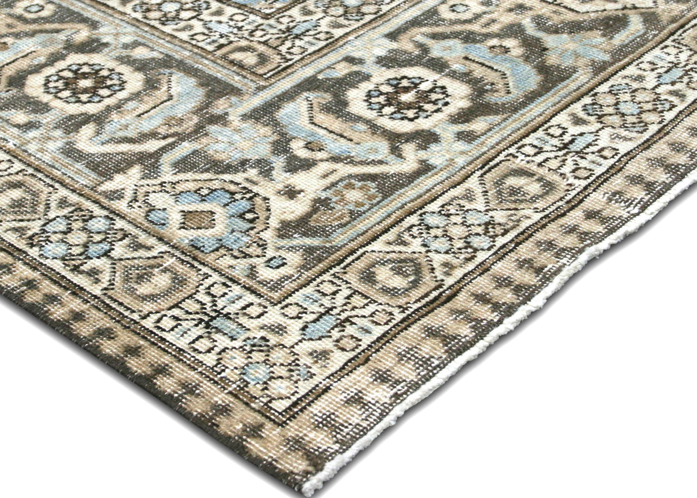 Semi Antique Persian Tabriz Rug - 7'7" x 11'2" - 220114