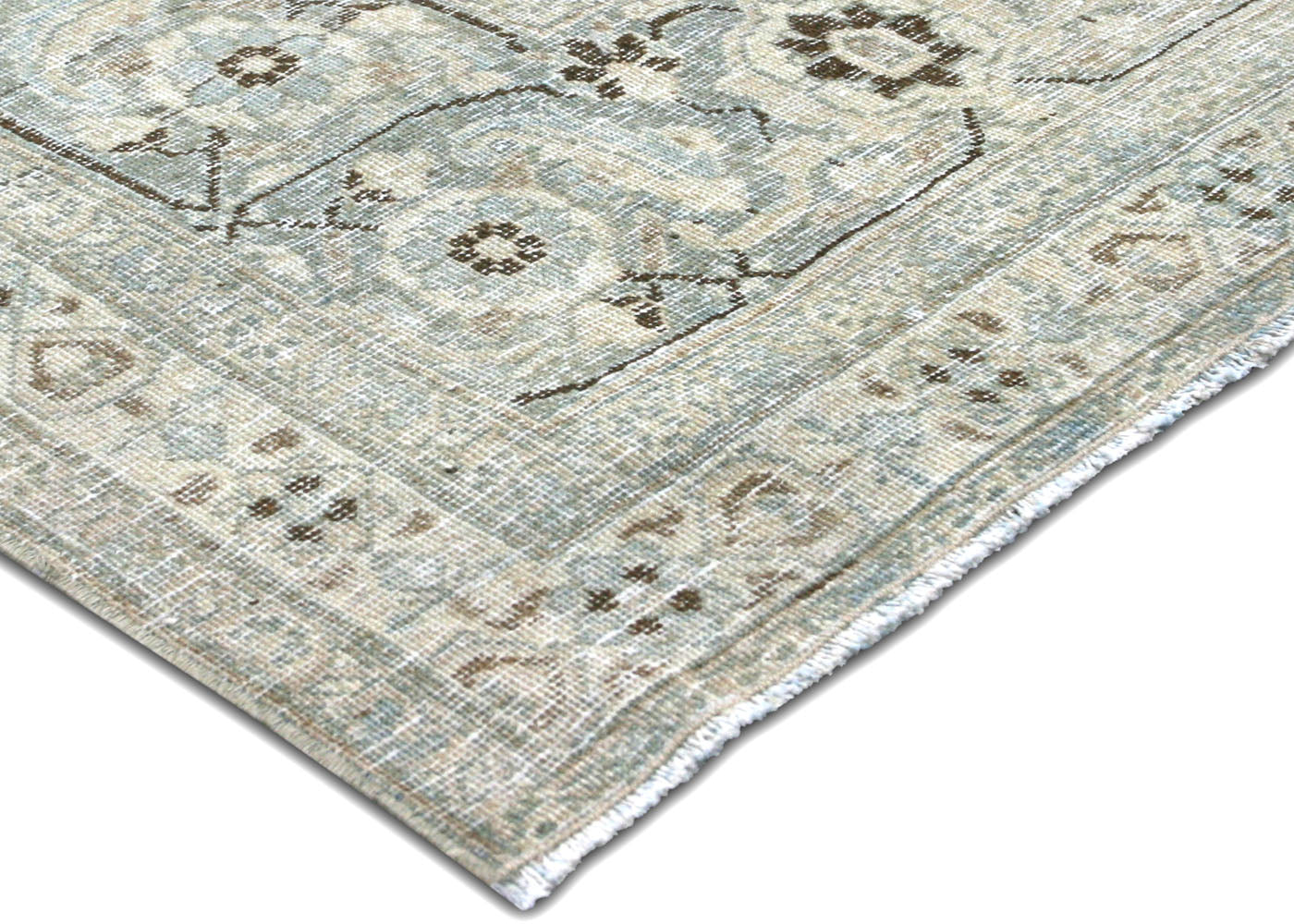 Semi Antique Persian Tabriz Rug - 9'5"x 11'11" - 220116